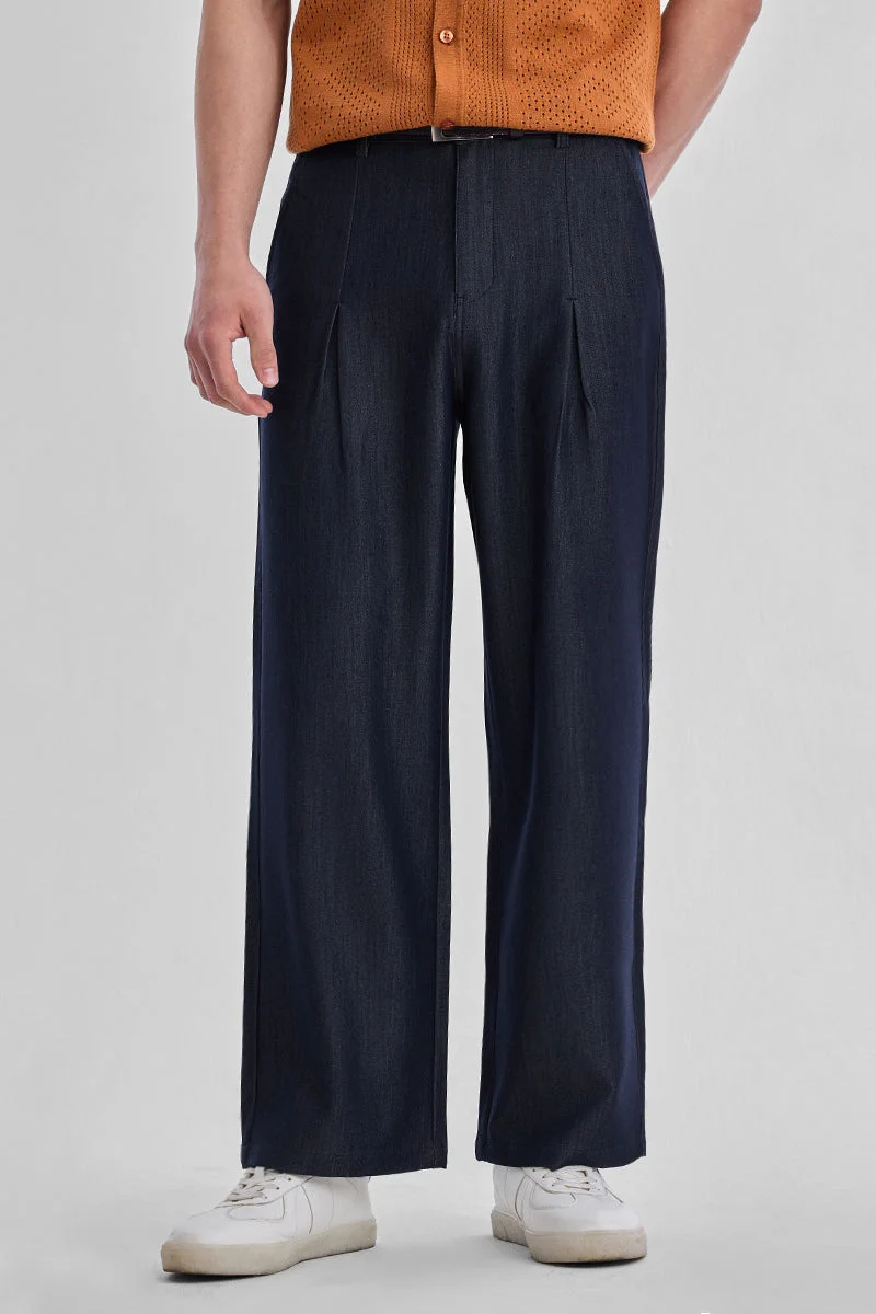 سنيتش Straight Fit Stretch Trousers